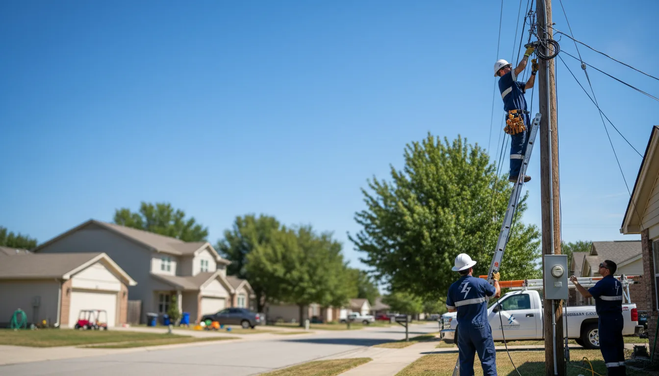 Residential electrician providing installation services in Utica, IL